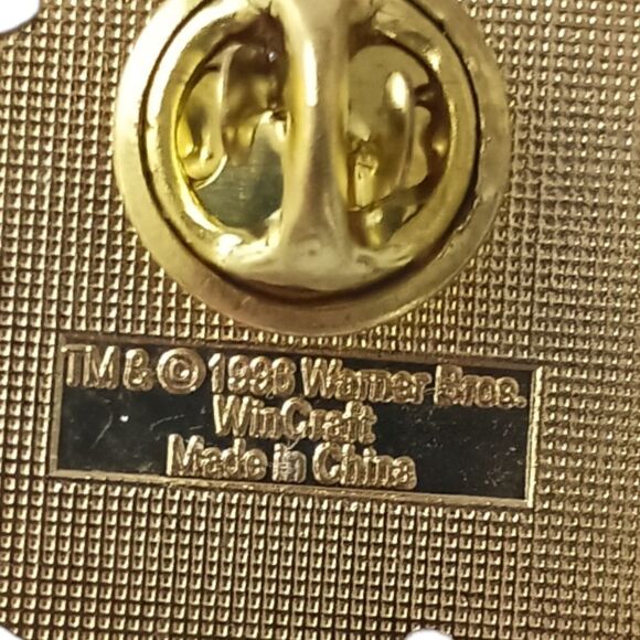 Space Jam Alien Villain Pin Wincraft Vintage 1996 Enameled Gold Tone Warner Bros - Picture 4 of 12